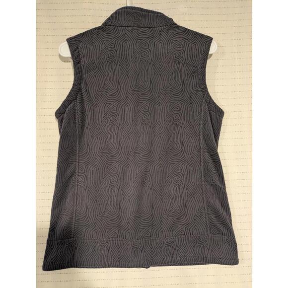 Straight Down Gray Fleece Vest Cozy Stylish Womens Medium 100% Polyester - Picture 8 of 8